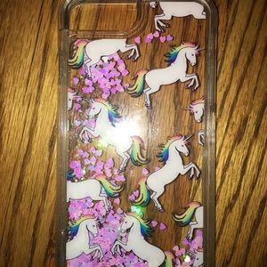 Glitter unicorn iPhone 6 or 7 + Case